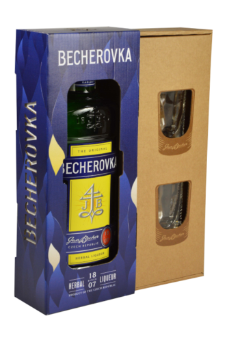 Dárkový obal pro Becherovku využívá výhod nejmodernějších digitálních technologií