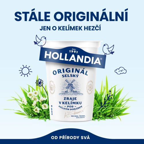 Hollandia vsadila při redesignu obalů na čistotu a modernost